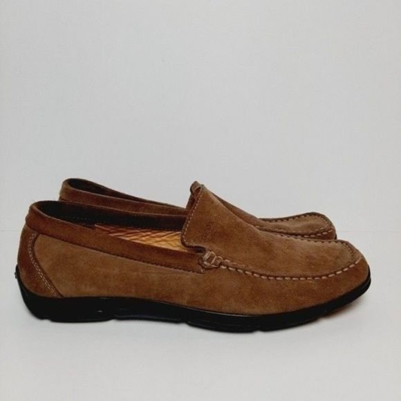 GEOX Respira Driving Loafer Shoes Suede Tan Men's Sz US 9 | Eur 42 - Picture 3 of 13